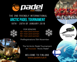 Read more about the article 2nd Arctic padel tournament 45+. Vi søger spillere